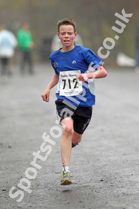 Under-13s winner 712, Heaton Harriers Memorial Road Race.